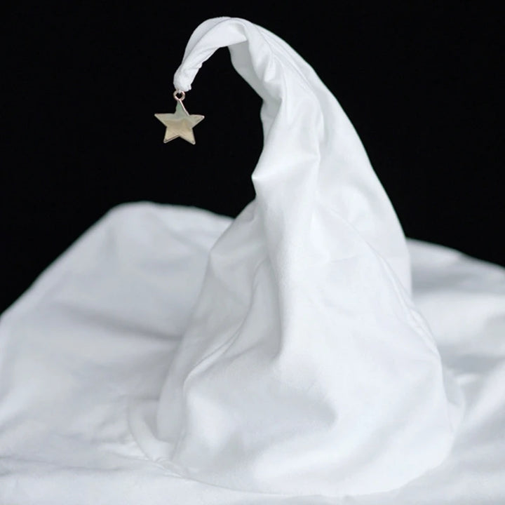 White Witch Hat for Halloween Wide Brim Party Top Hat Women Gothic-Witchcap Cosplay Costume Night Club Female Drop Shipping