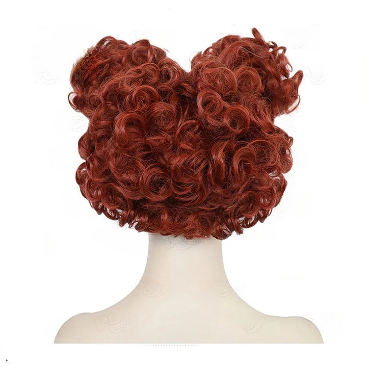Women Witch Cosplay Wig Earrings Necklace and Tooth Cap Set Cosplay Accessories For Winifred Sanderson Hocus Pocus For Halloween